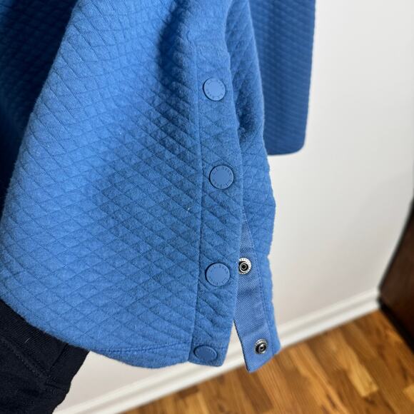 L.L.Bean Softlight Quilted Sweater Women 1X Plus Size Funnel Neck Gorpcore Cozy - Picture 6 of 10